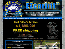 Tablet Screenshot of ezcarlift.com